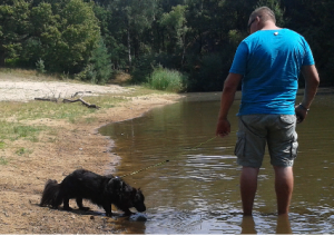 Bongo pootje baden.